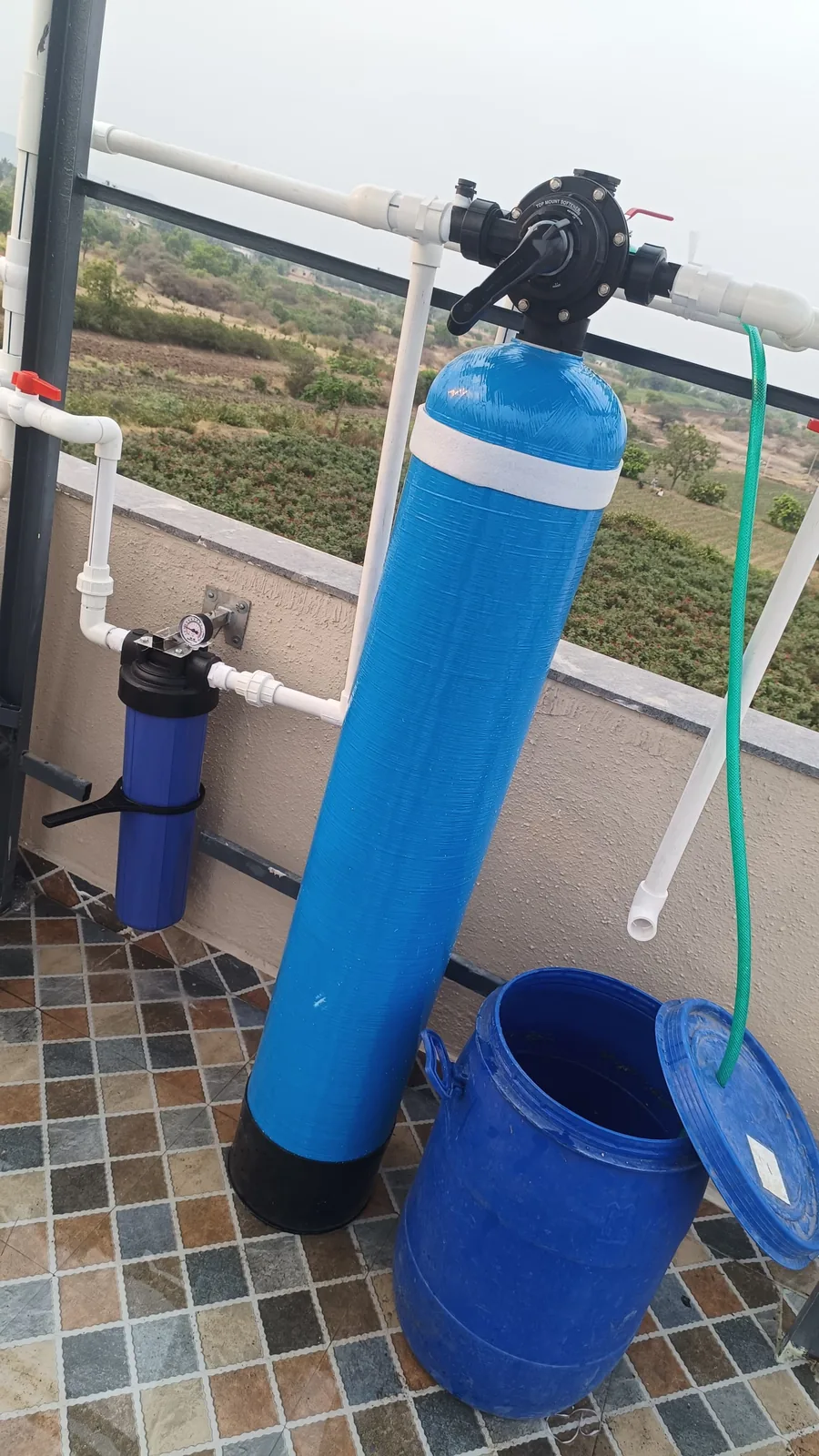 Treatment plant service work
